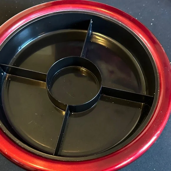 Japanese Design Lacquerware Vintage Lazy Susan - Picture 4 of 9